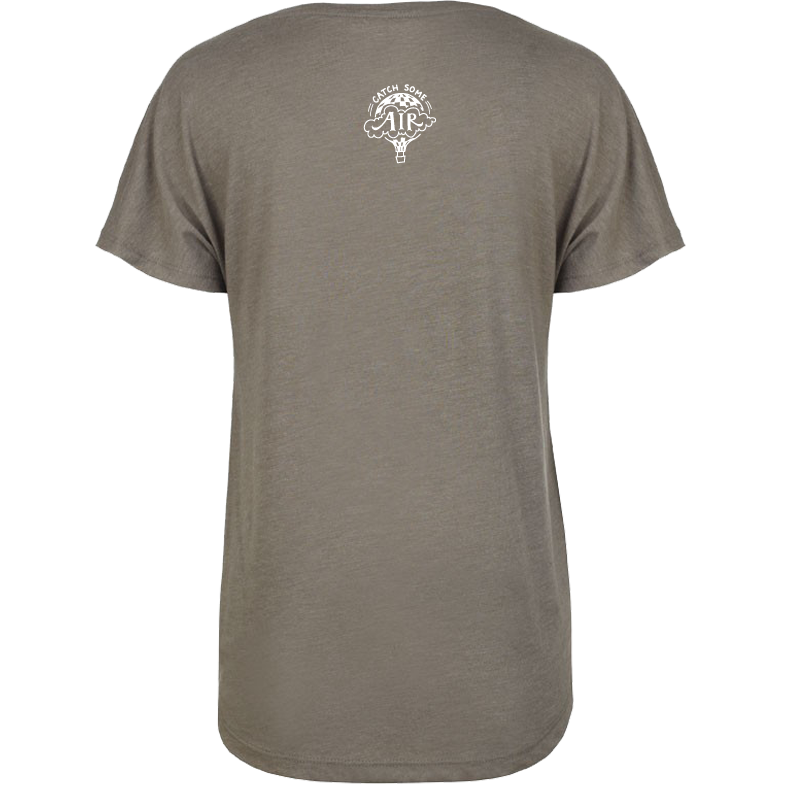 GIVE LIGHT | women scoop tee | venetian gray