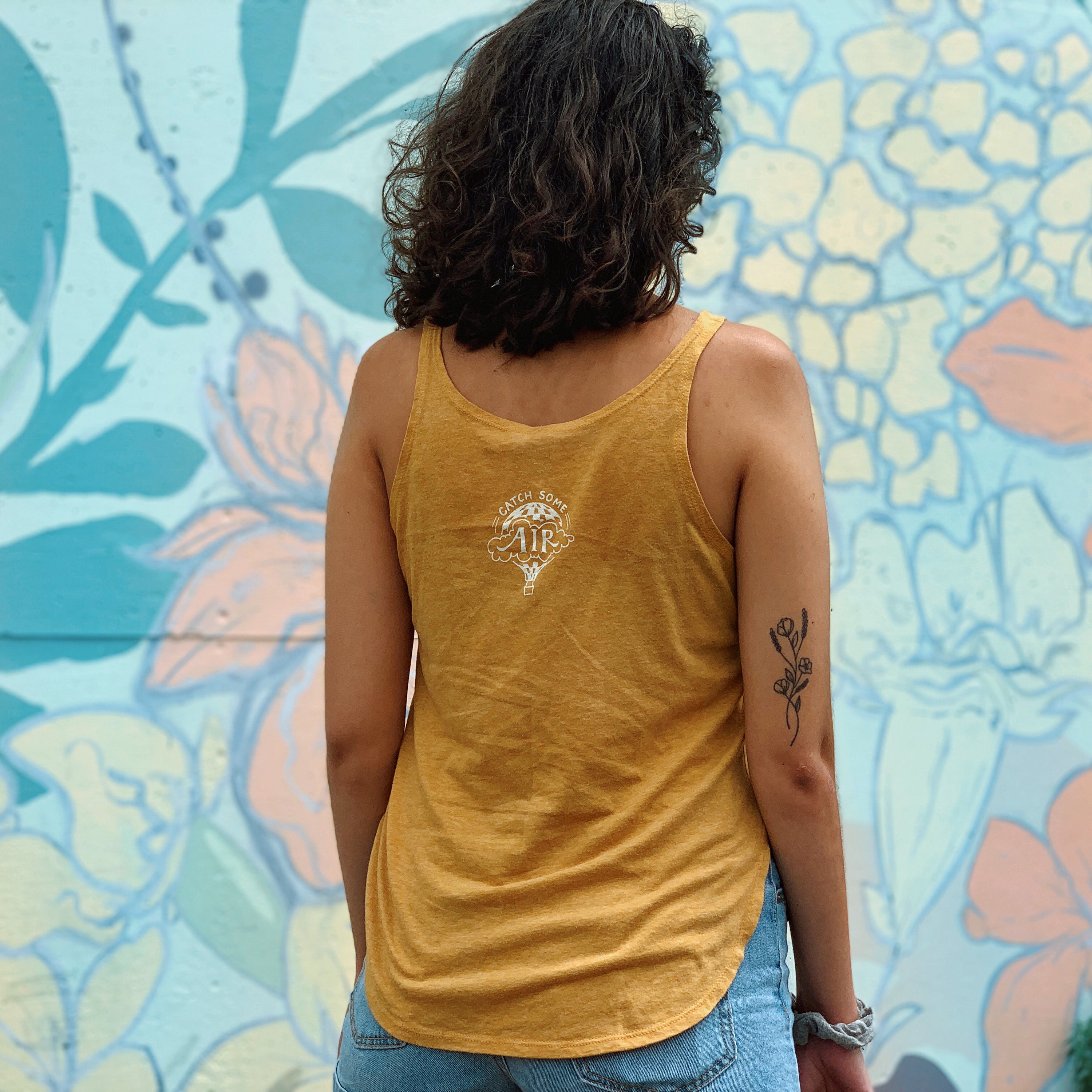 GIVE LIGHT | women tank | antique gold