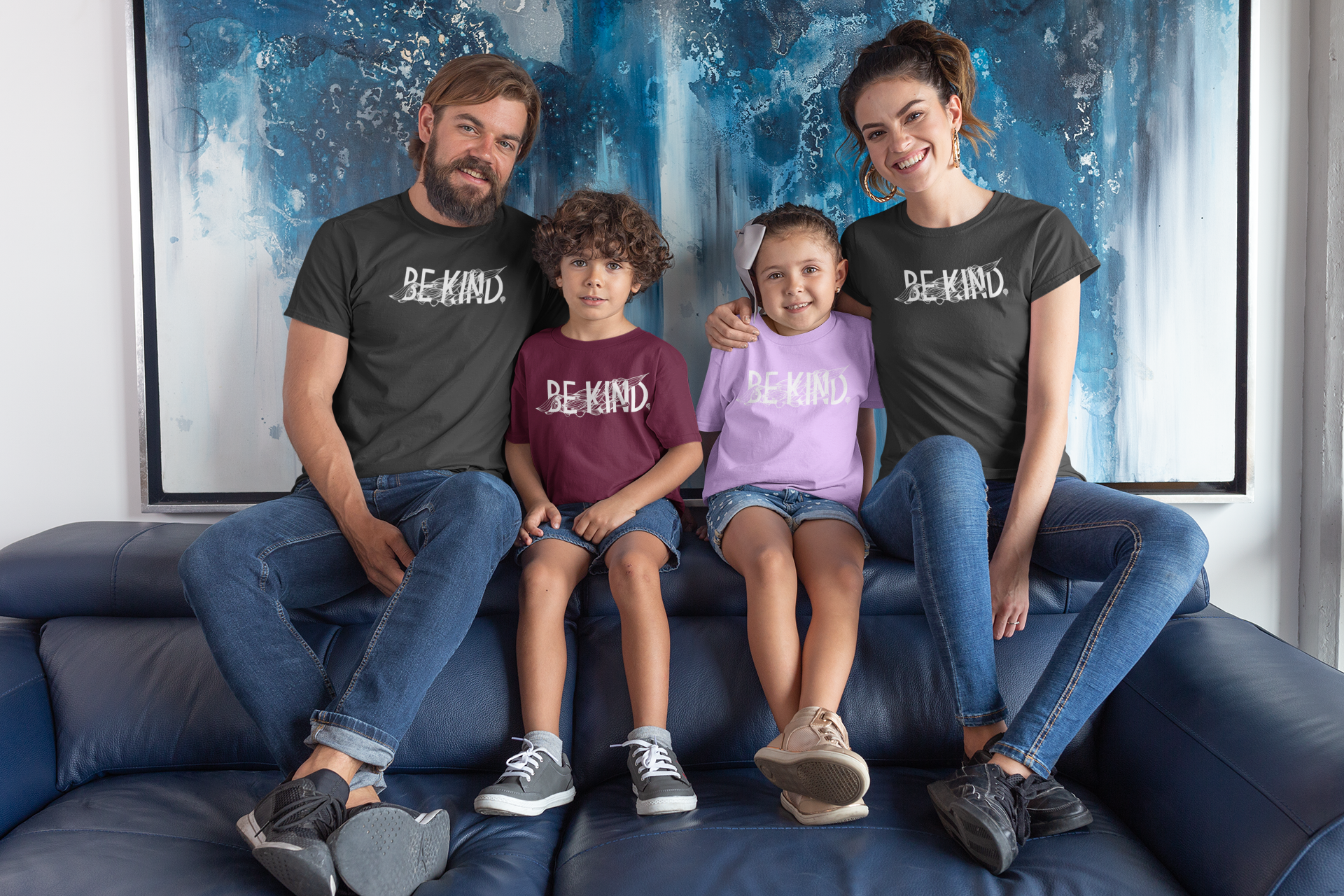 BE KIND | boys tshirt | maroon