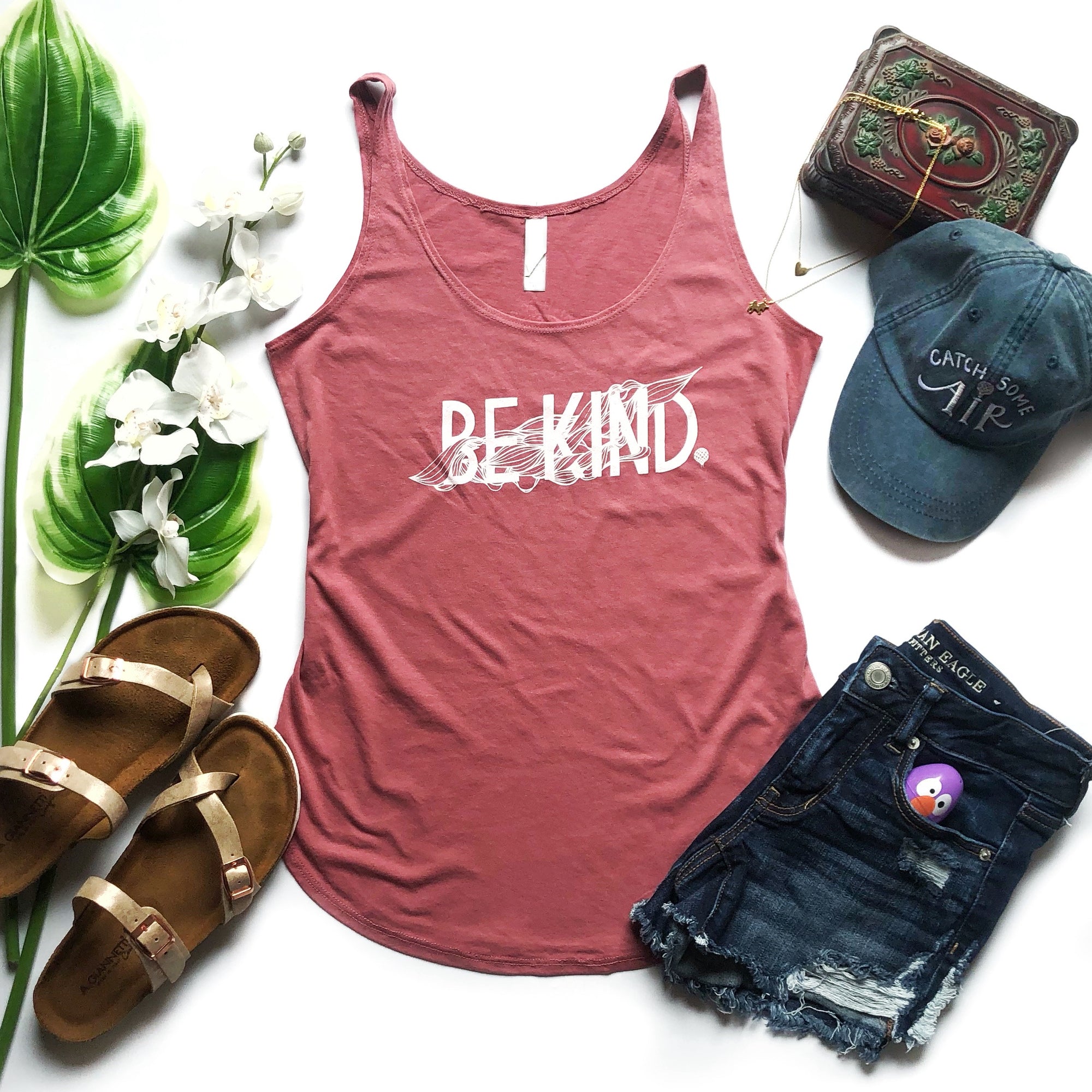 BE KIND | women tank | smoked paprika