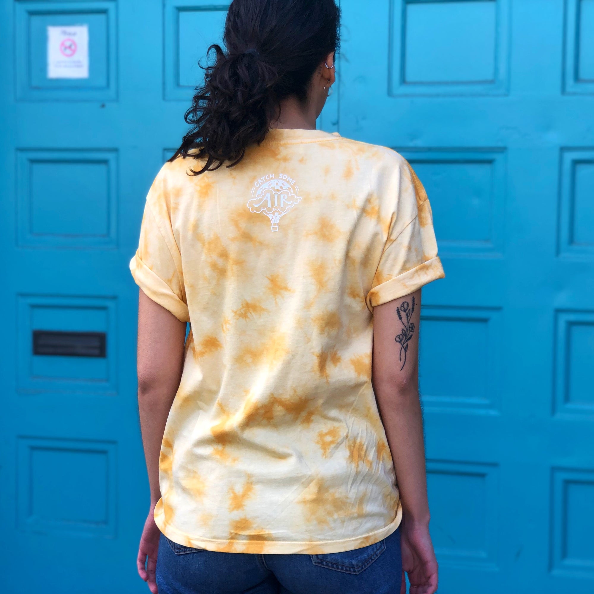 TURTLEY AWESOME | women tie dye tee | yellow