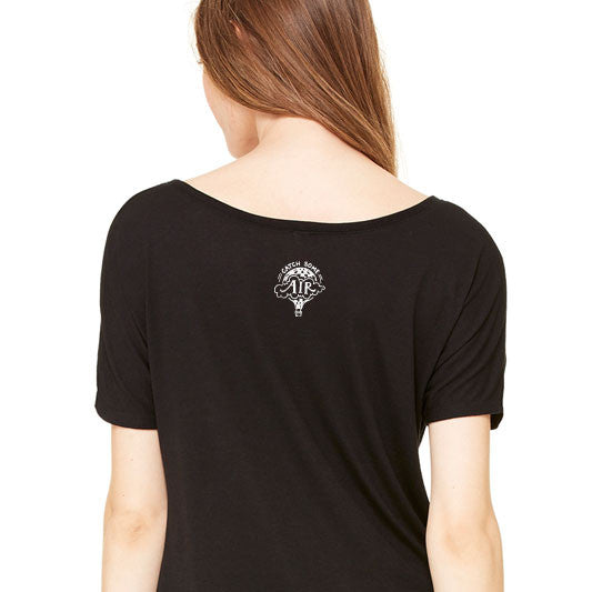 BE KIND | women premium slouchy tee | black